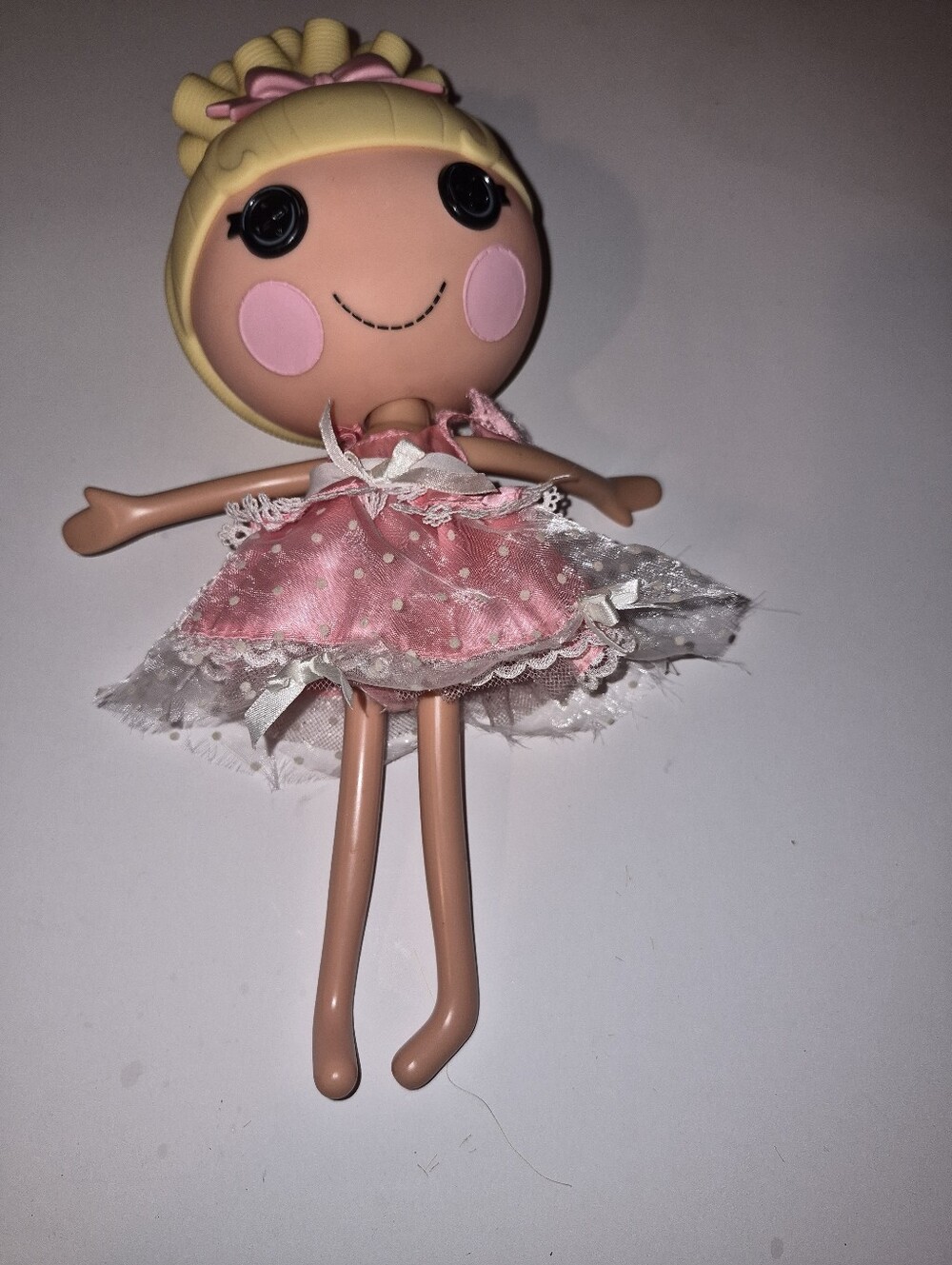 Cinderella Cinder Slippers Lalaloopsy Doll Yellow Hair Pink Dress 12 Inches Tall